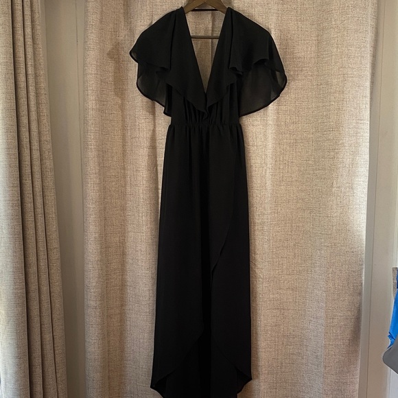 Black High Low Dress - Picture 1 of 9
